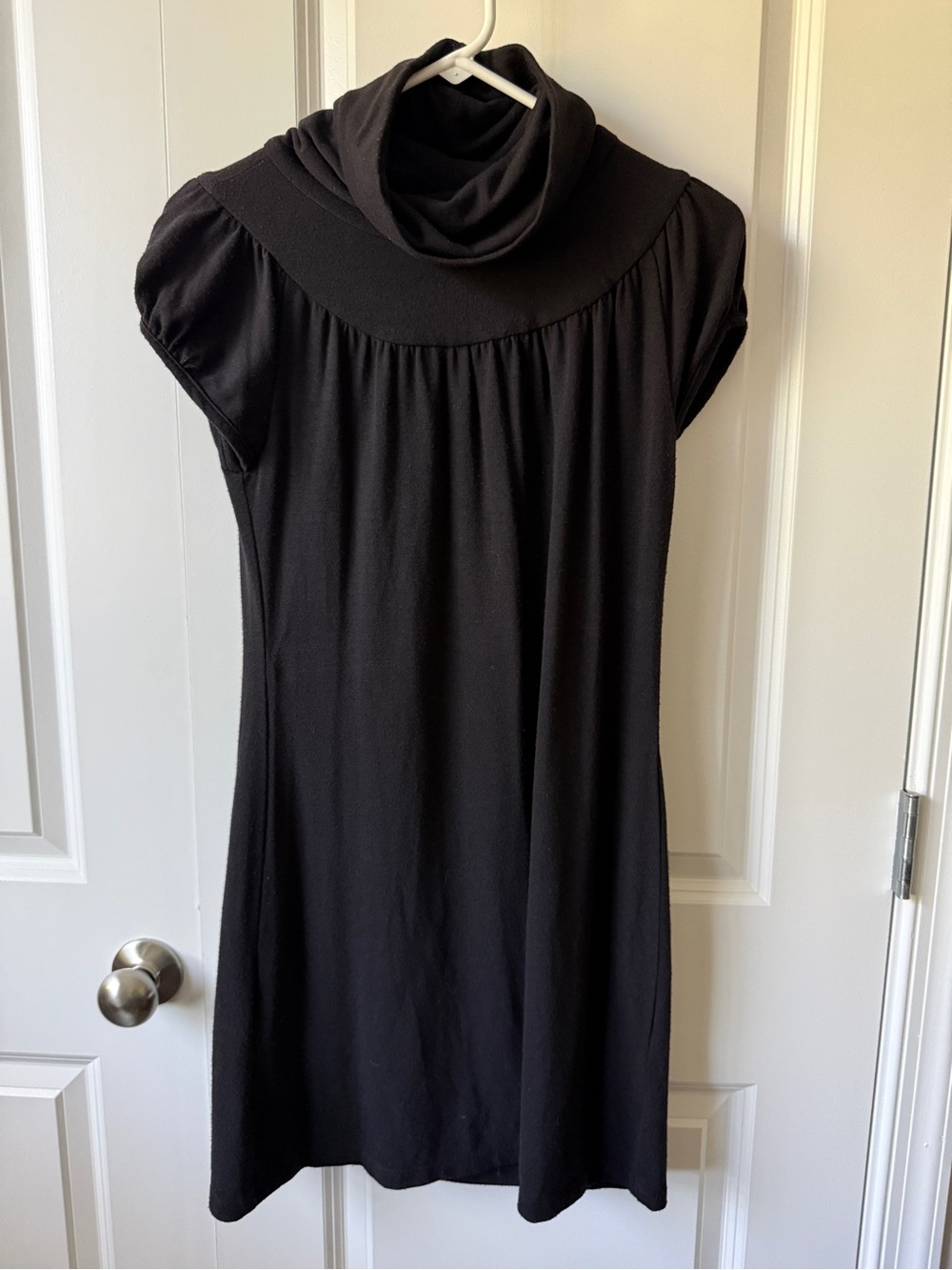 Alyn Paige Black Cowl Neck Mini Dress